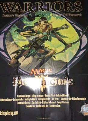 Magic the Gathering Morningtide Warriors Promotional Poster NEW MTG 2007 22 X 28 - Image 1 of 4