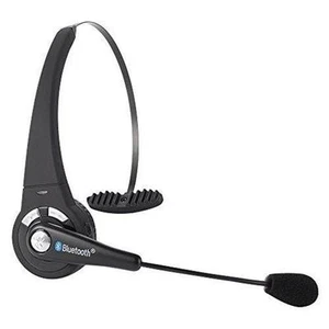 Bluetooth Trucker Headset With Boom Mic Noise Cancellation for Apple & Android - Picture 1 of 4