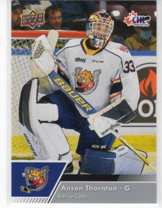 Anson Thornton 22-23 Upper Deck CHL Base Common #219 Barrie Colts