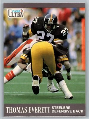 Thomas Everett 1991 Ultra FOOTBALL #111 Pittsburgh Steelers - Image 1 of 2