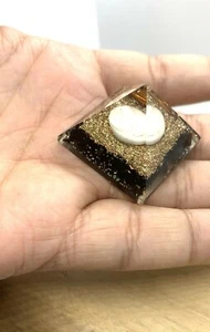 REIKI CHARGED BLACK TOURMALINE ORGONE PYRAMID GOMATI PROTECTION ENERGY GENERATOR - Picture 1 of 3