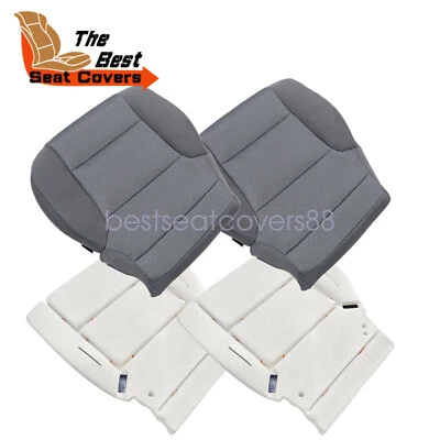 Cubierta de asiento de tela inferior delantera gris/espuma para Chevrolet Silverado 2500 2015-2019 Foto 1 de 4