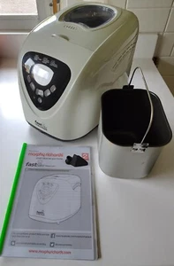 Panificadora de Mesa Morphy Richards - Blanca Fácil Horneado Rápido 12 Programas - Imagen 1 de 17