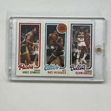 1980-81 Topps  #118 James Edwards RC #32 Nate Archibald #248 Elvin Hayes