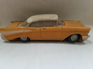 Handcrafted Yellow Model Chevy Precast Keypoint Dallas 7.5" x 2.75" no Box - Picture 1 of 6