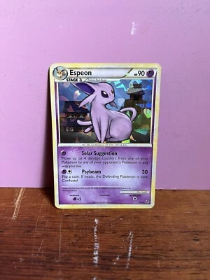 Cracked Ice Holofoil Espeon 2 /90 Rare HGSS Undaunted 2010 - Image 1 of 2