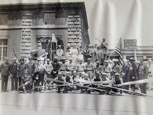 Marine Empfangsschiff San Francisco Baseballteam c1910 Schrankfoto - Bild 1 von 8