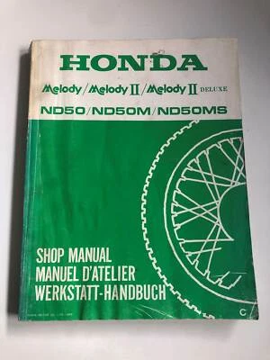 Workshop Manual Honda ND 50 Melody - (C) (1982) (AB07) - Image 1 of 2