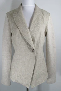 Marc Aurel Blazer Ladies sz 36 Lightweight Wool Linen Blend Stretch Jacket #5703 - Picture 1 of 10