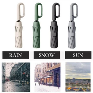 Umbrella Windproof Travel Umbrella - Compact,Light, Automatic, Strong an Folding - Picture 1 of 15