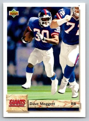 1992 Upper Deck - Dave Meggett #265 - Image 1 of 2