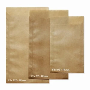 Papier Flachbeutel Tüten Natronpapier braun - 40 g/qm - Größenauswahl - Bild 1 von 4