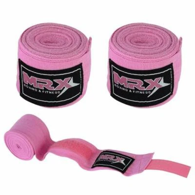 180" Envolturas de Mano MMA Muay Thai Kick Boxing Guantes Internos Estilo Mexicano Algodón Par Foto 1 de 4