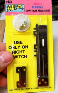 Atlas Model Railroad parts #63, Right Manual Switch Machine, new in package - Picture 1 of 2