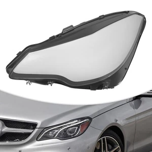 Left For Mercedes W207 E-Coupe Headlight Lens Cover Headlamp Cover 2014-2017 - Picture 1 of 13