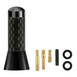 Universal 1.4" Auto Aluminum Alloy Carbon Fiber FM AM Radio Car Aerial Antenna - Picture 1 of 17