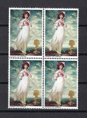 GB Great Britain 1968 Sc# 569 Pinkie Sarah Moulton Barrett block 4 MNH Cover