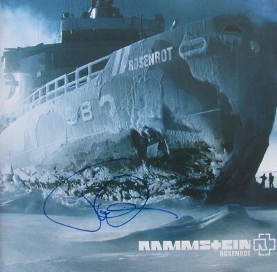Till Lindemann Autogramm autograph signiert Rammstein Rosenrot DLP Vinyl - Bild 1 von 2