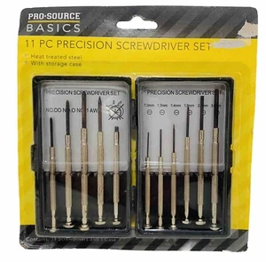 PRECISION Mini Screwdriver Set 11 Piece Hand Tool Eyeglasses Watch Repair Kit - Picture 1 of 3