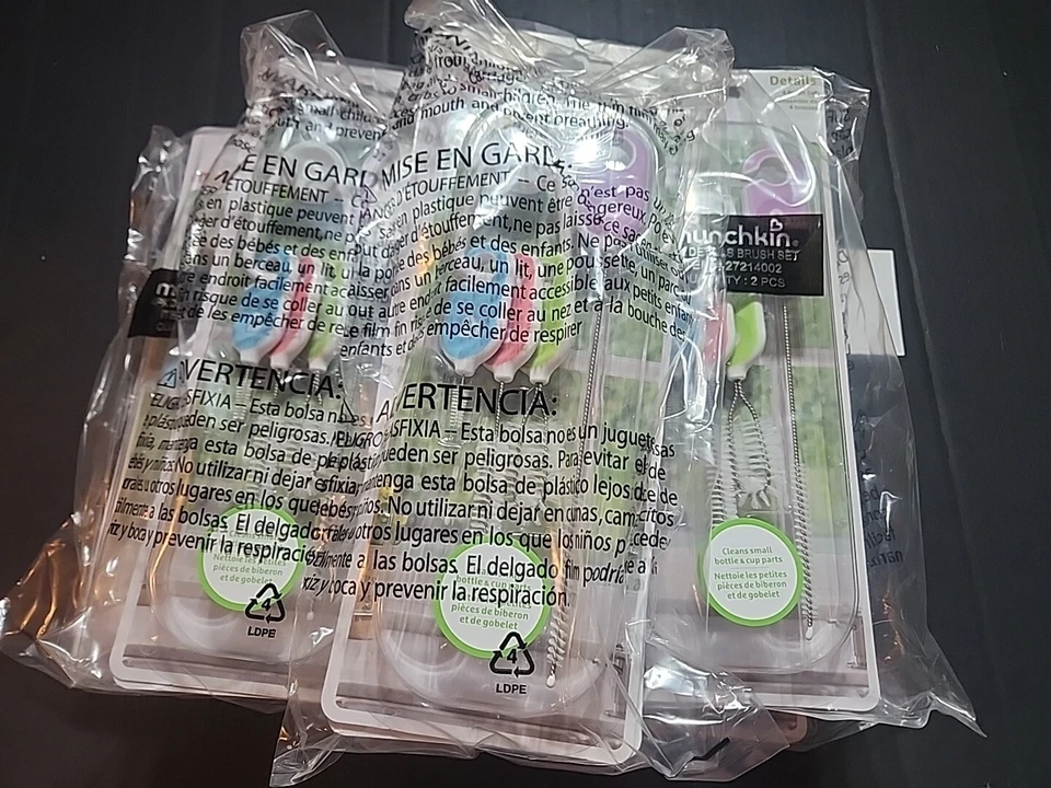 Juego de 4 cepillos de limpieza de botellas y tazas Munchkin con llavero NUEVO EN PAQUETE ENVÍO Y DEVOLUCIÓN GRATUITOS Foto 1 de 1