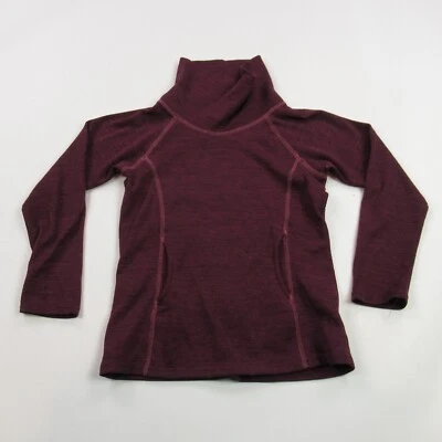 Camisa Kuhl Niñas Pequeña Manga Larga Cuello Alto Suéter Borgoña Bolsillos Foto 1 de 4