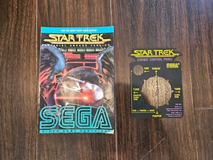 Manual de simulador de operaciones estratégicas Star Trek + superposición Atari 5200 de Sega - Imagen 1 de 2