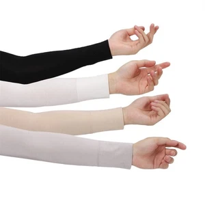 Cotton Arm Sleeves UV Protection Long Gloves Hand Protector Cover Female Male - Picture 1 of 17
