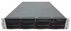 Supermicro CSE-825 2U 2HE, BPN-SAS3-825TQ 8x SATA, ohne Mainboard, 2xPWS-741P-1R - Bild 1 von 6