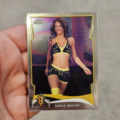 2014 Topps Chrome WWE NXT Prospects Sasha Banks #17 RC Rookie Mercedes Moné AEW - Image 1 of 3