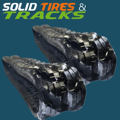 Dos orugas de goma para excavadora 14" 350x73x76 para Gehl Z45, Z55, Yanmar VIO-45-6A Foto 1 de 4