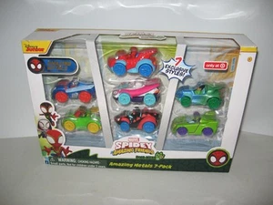 NIB Marvel Spidey and His Amazing Friends Amazing Metals Diecast Vehicles 7 pack - Picture 1 of 7
