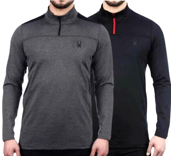 NUEVO Pullover Spyder Active 1/4 Cremallera Para Hombre Manga Larga Talla Varía Foto 1 de 1