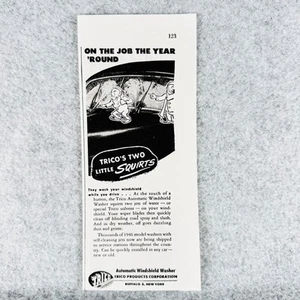 1946 Automatic Windshield Washer Vintage Print Ad Trico Products Corporation - Picture 1 of 1