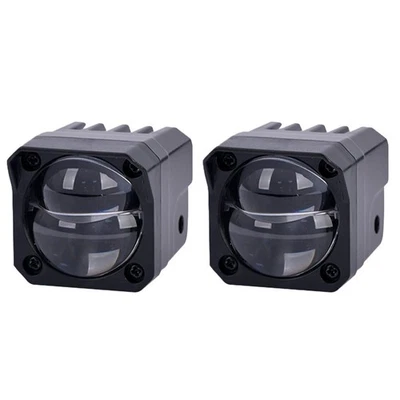 Motorcycle LED Spotlights 2pcs White Yellow 40W Auxiliary Headlights for SUV - Image 1 of 4