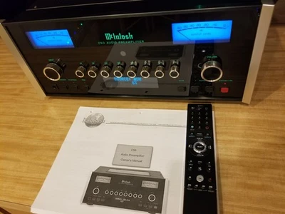 McIntosh C50 Stereo Solid State Preamplifier w/ Remote, Manual - Good working! - Image 1 of 4
