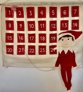Pottery Barn Kids Christmas ELF ON THE SHELF Advent Calendar NO NAME/NO MONO - Picture 1 of 10