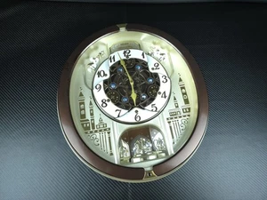 Seiko Swarovski Clock Melody in Motion Wall QXM491BRH 18 Melodies READ - Picture 1 of 18