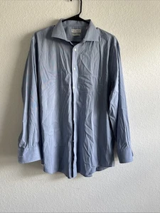 Camisa de manga larga con botones Lauren Ralph Lauren para mujer 13 azul liso - Imagen 1 de 8