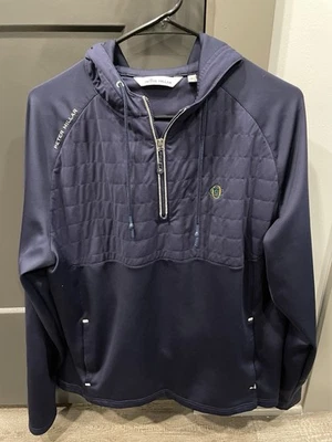 Sudadera con capucha para hombre Peter Millar Quater cremallera talla grande Foto 1 de 4