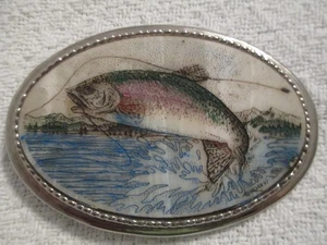 Gürtelschnalle Lachs - Bild 1 von 2