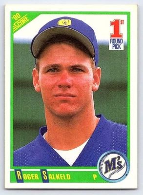 1990 Score #674 Roger Salkeld Seattle Mariners - Image 1 of 2