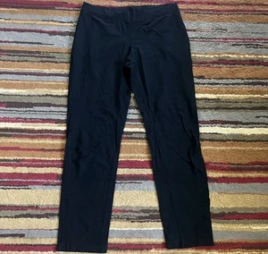Eileen Fisher Pants Womens Size Large Black Pullon Casual Stretch Knit Classic - Picture 1 of 11