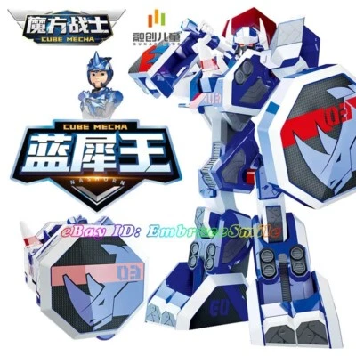 Robot transformador Geo Mecha Beast Guardian Mini NASHORN 03 Blue Rhino Foto 1 de 4