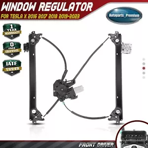 Front Driver Left Power Window Regulator with Motor for Tesla Model X 2016-2024 - Picture 1 of 10