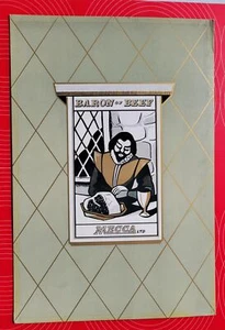 Menú Baron of Beef 1970 vintage original Cambridge Inglaterra - Imagen 1 de 3