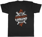 Chillin' and Grilling Mens T-Shirt BBQ Barbecue Summer Grill Tee Gift