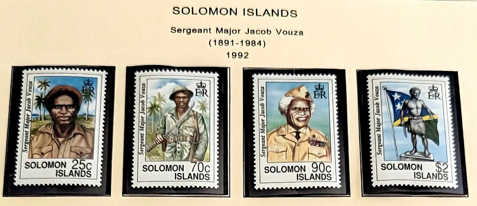 雅各布·沃扎二战瓜达尔卡纳尔岛美国海军陆战队所罗门群岛完好邮票 — 第 1/1 张图片