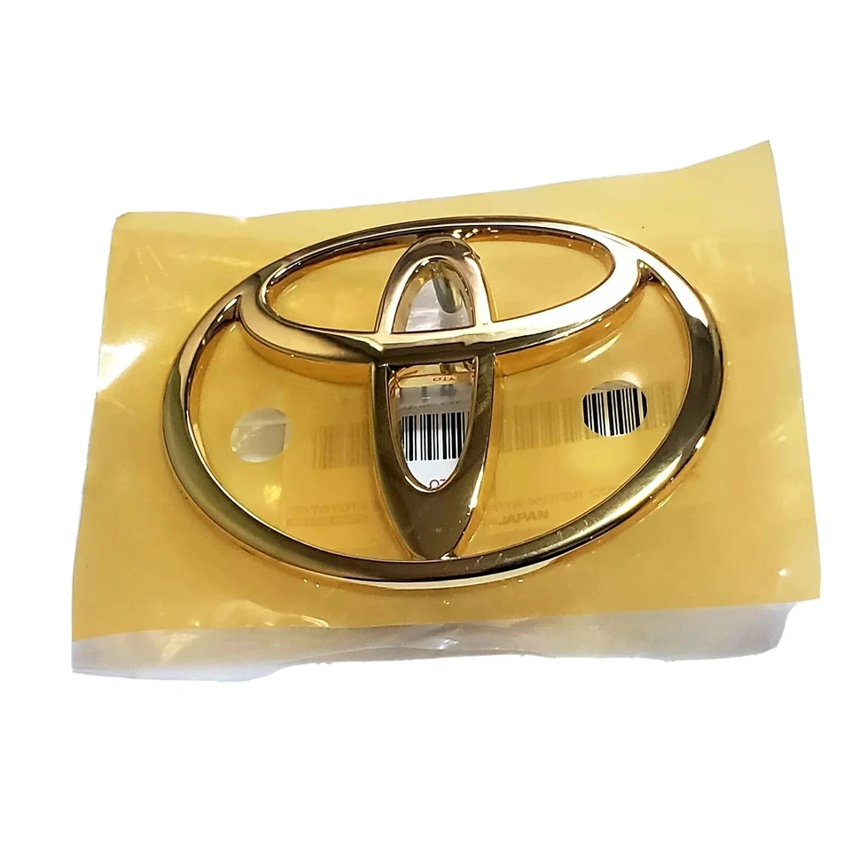 93-98 FITS TOYOTA SUPRA FRONT HOOD BUMPER GOLD EMBLEM 1994 1995 1996 97 98 - Image 1 of 1