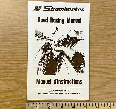 24pg Vintage Anos 70 Strombecker 1/32 1:32 Slot Car Bi-Lingual MANUAL DE CORRIDA DE ESTRADA - Imagem 1 de 2