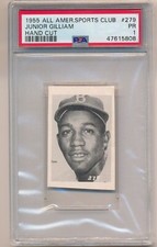 1955 All American Sports Club #276 Jim Gilliam Brooklyn Dodgers PSA 1